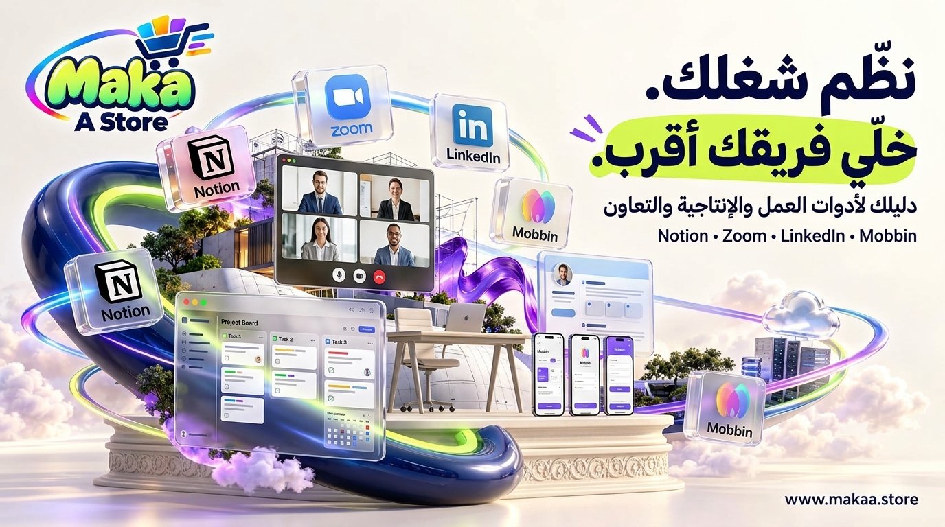 Notion وZoom وLinkedIn: أدوات العمل والإنتاجية والتعاون