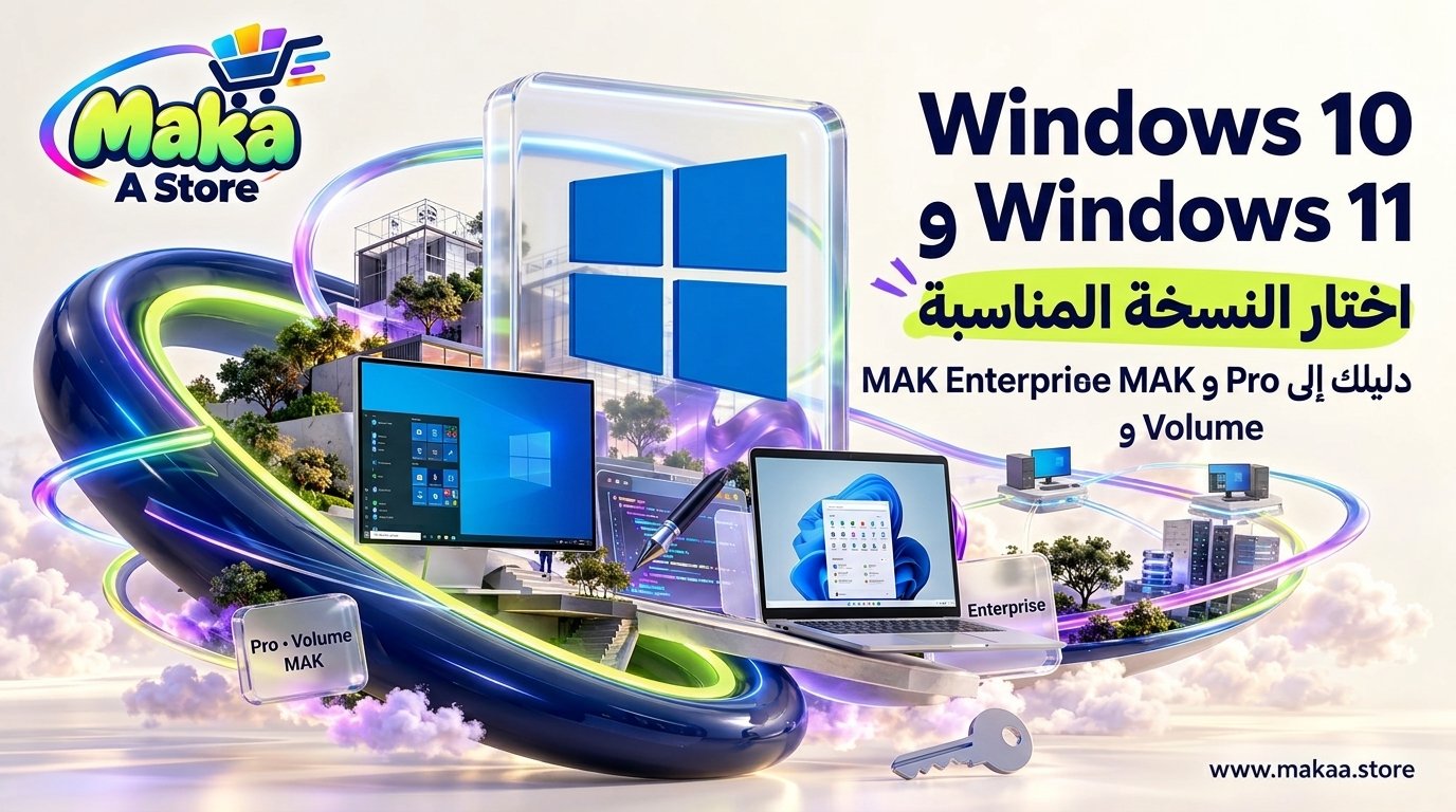 Windows 10 وWindows 11: دليل Pro Volume MAK وEnterprise
