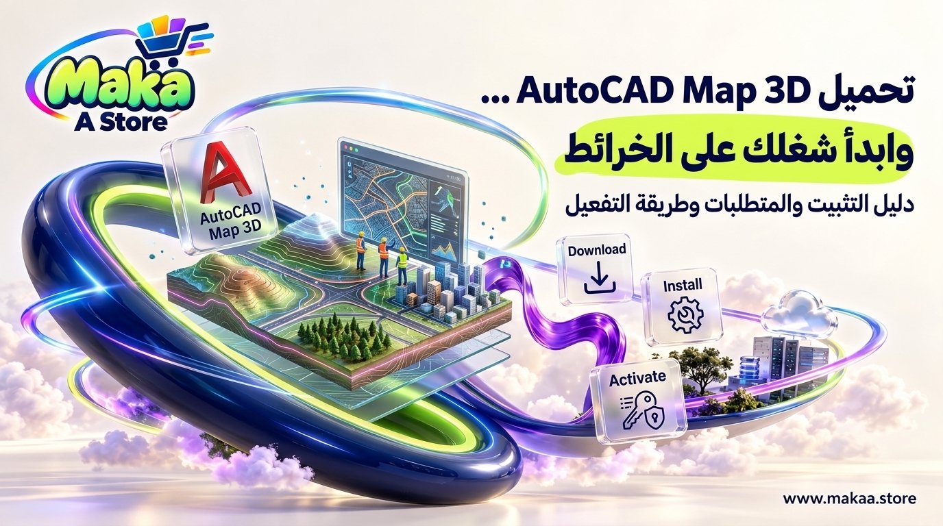 تحميل AutoCAD Map 3D أوتوكاد ماب من المصدر الرسمي | التثبيت والمتطلبات وطريقة التفعيل