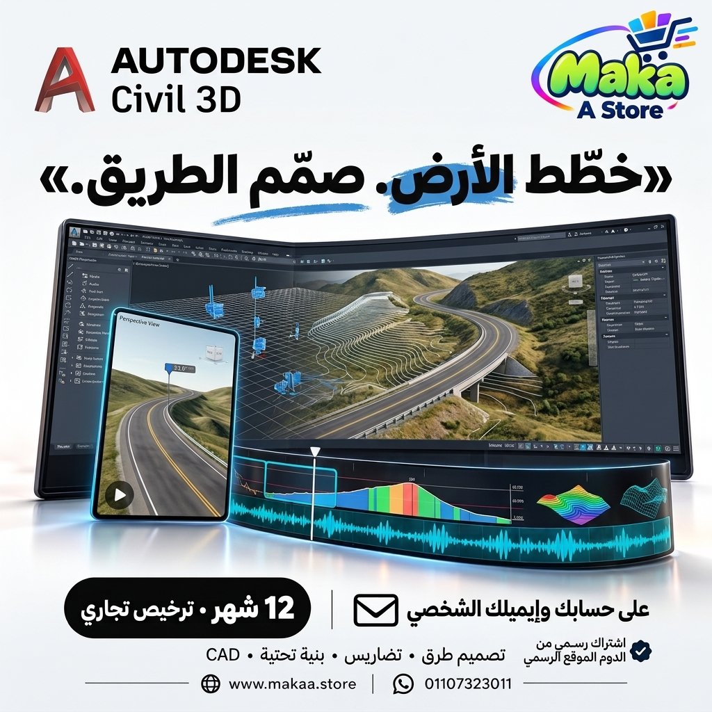 اشتراك Civil 3D